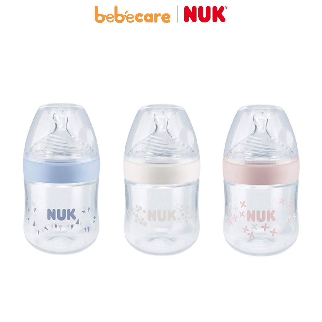 NUK 2 (1080)-Bình Sữa NUK 150ml Núm Silicone S1 - M